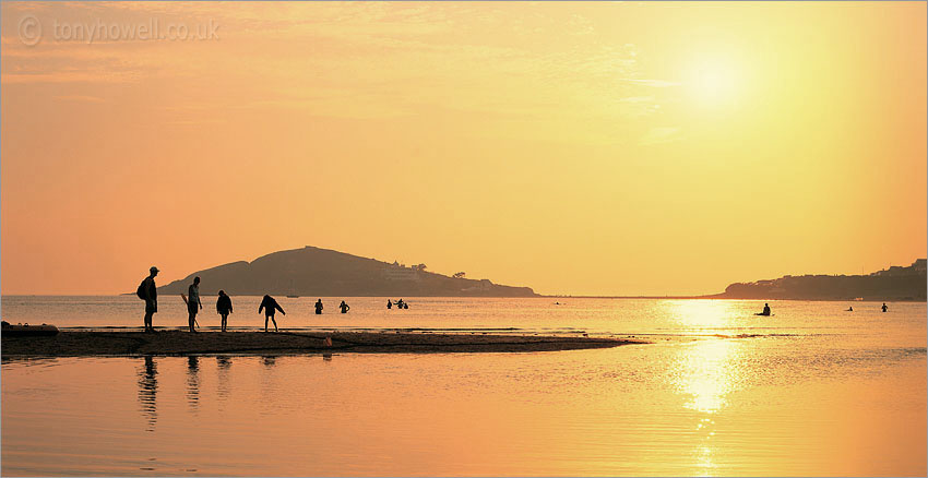 Sunset over Burgh Island